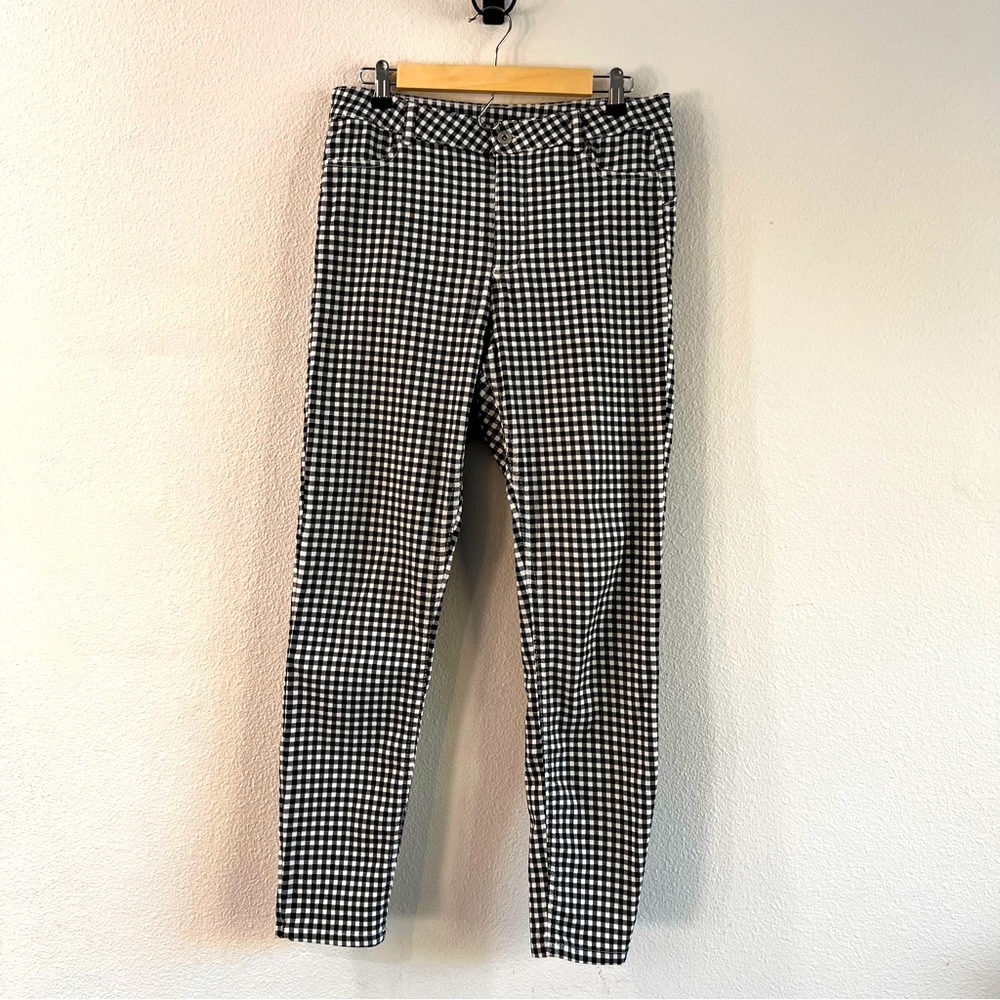 checkered Calzedonia slim soft pants sz-12
